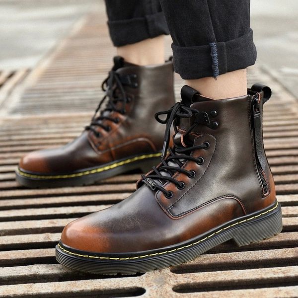 men ankle boots genuine leather british men fashion lace-up plush warm snow boots casual men shoes waterproof male winter boats #ch6n
men ankle boots genuine leather british men fashion lace-up plush warm snow boots casual men shoes waterproof male winter boats #ch6n