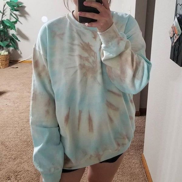 zity tie dye crewneck women's casual color block autumn letter print hoodies long sleeve loose pullover sweatshirt 201203, Black
zity tie dye crewneck women's casual color block autumn letter print hoodies long sleeve loose pullover sweatshirt 201203, Black