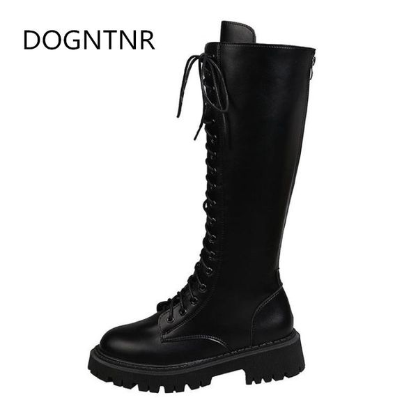 winter warm boots women leather new elastic lace high tube stretch boots british style zipper comfortable women's black
winter warm boots women leather new elastic lace high tube stretch boots british style zipper comfortable women's black