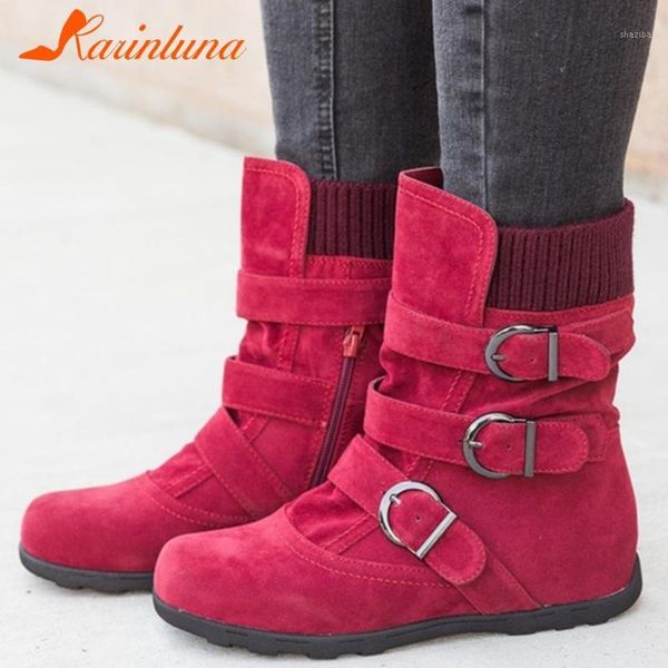 boots karin 2021 fashion big size 43 snow woman shoes increasing heels zip up comfy buckle decorathion ankle boots1, Black
boots karin 2021 fashion big size 43 snow woman shoes increasing heels zip up comfy buckle decorathion ankle boots1, Black