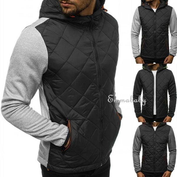 men's autumn black hooded winter warm sweater zip jacket coat casual long sleeve patchwork slim hoodies kg-289, Black;brown
men's autumn black hooded winter warm sweater zip jacket coat casual long sleeve patchwork slim hoodies kg-289, Black;brown