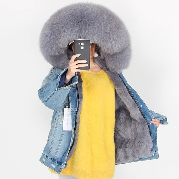 natural raccoon big fur collar denim fur jacket quality rabbit fur lined warm jacket coat fashion women street clothing lj201204, Black
natural raccoon big fur collar denim fur jacket quality rabbit fur lined warm jacket coat fashion women street clothing lj201204, Black
