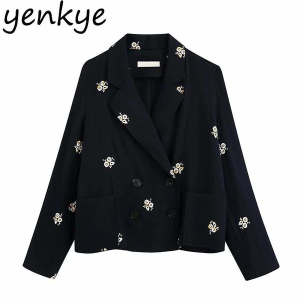 floral embroidery blazer women notched collar long sleeve office blazer mujer double breasted casual suit crop outerwear1, White;black
floral embroidery blazer women notched collar long sleeve office blazer mujer double breasted casual suit crop outerwear1, White;black