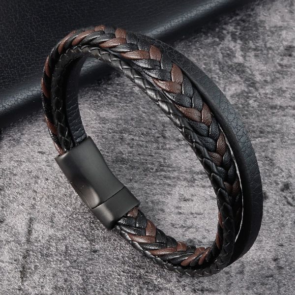 mens bracelets black leather bracelet magnet clasp manual charm bracelet and bangles gift for boyfriend fashion jewelry, Golden;silver
mens bracelets black leather bracelet magnet clasp manual charm bracelet and bangles gift for boyfriend fashion jewelry, Golden;silver