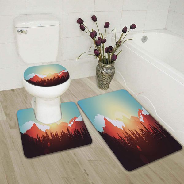3d printing ink landscape painting bathroom set non-slip absorbent floor mat toilet cover carpet mat 3-piece bathroom mat
3d printing ink landscape painting bathroom set non-slip absorbent floor mat toilet cover carpet mat 3-piece bathroom mat