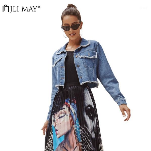 women's jackets jli may women denim jacket spliced tassel cropped winter streetwear vintage turn-down collar long sleeve coat single br, Black;brown
women's jackets jli may women denim jacket spliced tassel cropped winter streetwear vintage turn-down collar long sleeve coat single br, Black;brown