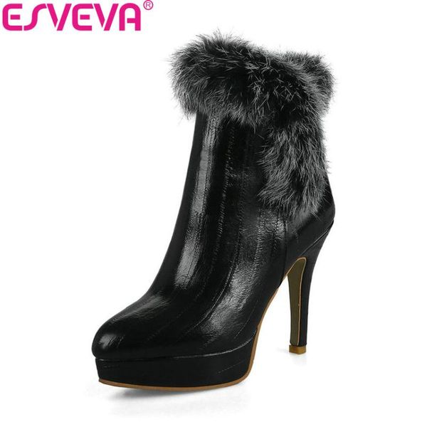 boots esveva 2021 women thin high heel ankle short plush black appointment concise platform 2.5cm ladies size 34-43
boots esveva 2021 women thin high heel ankle short plush black appointment concise platform 2.5cm ladies size 34-43