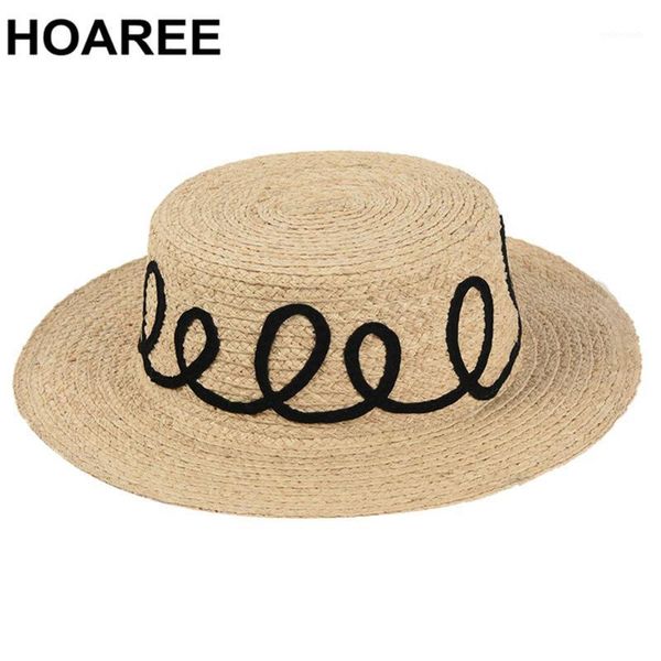 wide brim hats hoaree sun for women raffia boater summer beach ladies hat brand embroidery fedora1, Blue;gray
wide brim hats hoaree sun for women raffia boater summer beach ladies hat brand embroidery fedora1, Blue;gray