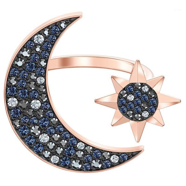 mandy (new) swa symbolizes fashionable romantic moon star ring female 5513222 accessories gift for bride's valentine's day1, Golden;silver
mandy (new) swa symbolizes fashionable romantic moon star ring female 5513222 accessories gift for bride's valentine's day1, Golden;silver