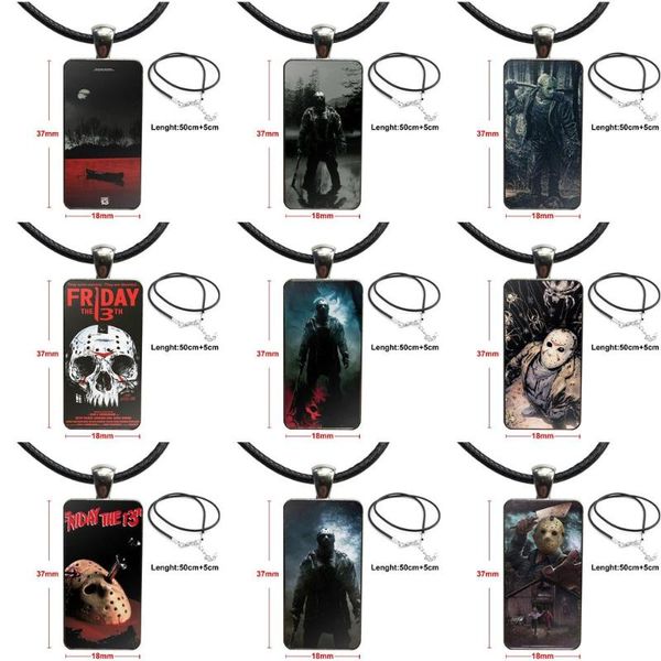 fashion glass cabochon pendant necklace with women steel plated statement jewelry for jason vorhees friday 13th, Silver
fashion glass cabochon pendant necklace with women steel plated statement jewelry for jason vorhees friday 13th, Silver