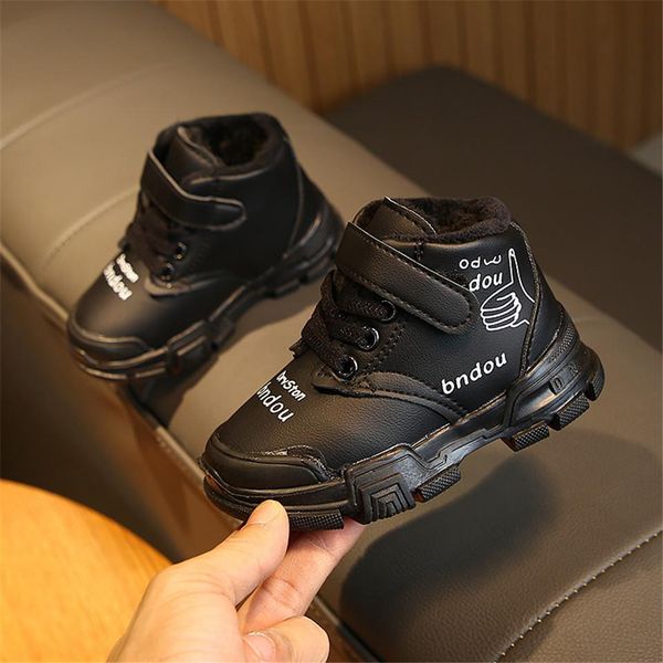 children boy boots kid sneaker high leather boots for boys girls rubber slip snow boot fashion winter shoes toddler bota sqclqo pingtoy, Black
children boy boots kid sneaker high leather boots for boys girls rubber slip snow boot fashion winter shoes toddler bota sqclqo pingtoy, Black