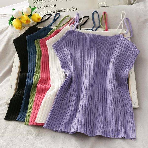 new fashion women tank sweet knitted solid slim camisole korean sleeveless summer 1, White
new fashion women tank sweet knitted solid slim camisole korean sleeveless summer 1, White