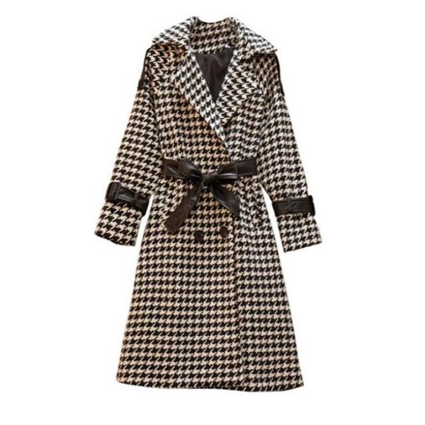 plus size plaid double breasted wool blazers jacket female 2020 elegant autumn winter casual long coat women overisze outwear, Black
plus size plaid double breasted wool blazers jacket female 2020 elegant autumn winter casual long coat women overisze outwear, Black