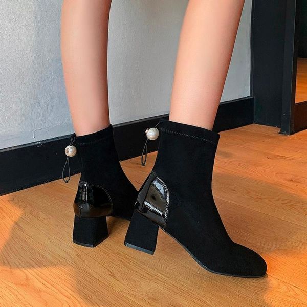 Fashion New Womens Ankle Boots Casual High Tops Knitted Elastic Socks Boot Pointed Toe Fashion Shoes Lady Sock Ankle Boots, Black
Fashion New Womens Ankle Boots Casual High Tops Knitted Elastic Socks Boot Pointed Toe Fashion Shoes Lady Sock Ankle Boots, Black