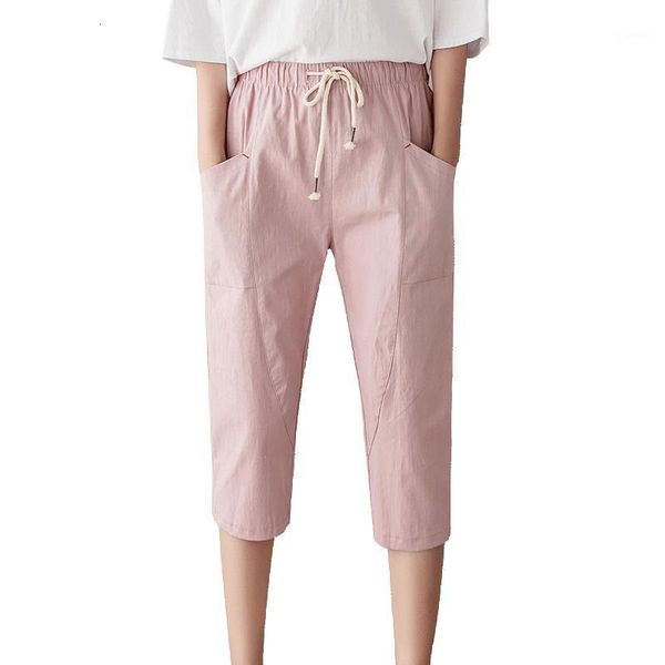 2019 new fashion women's solid color harem pants capris casual elastic waist summer cotton linen pants1, Black;white
2019 new fashion women's solid color harem pants capris casual elastic waist summer cotton linen pants1, Black;white