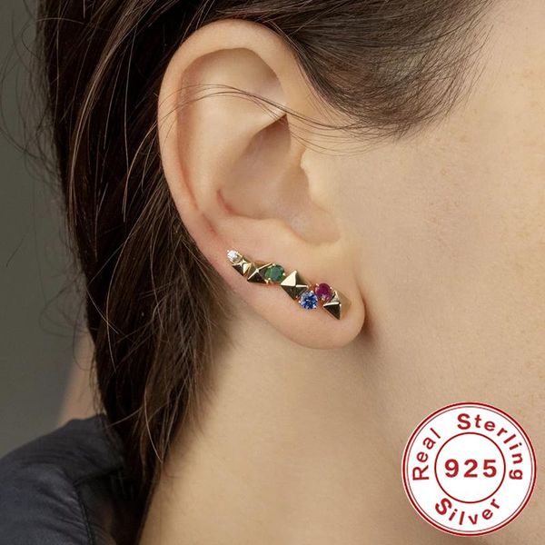 romad mini colorful zircon stud earrings for women fashion geometric piercing 925 sterling silver earings fine jewelry oorbellen, Golden;silver
romad mini colorful zircon stud earrings for women fashion geometric piercing 925 sterling silver earings fine jewelry oorbellen, Golden;silver