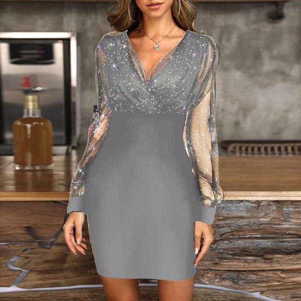 casual dresses 2021 spring autumn women dress fashion sequins v-neck vestidos mesh summer black retro elegant party club #t3g, Black;gray
casual dresses 2021 spring autumn women dress fashion sequins v-neck vestidos mesh summer black retro elegant party club #t3g, Black;gray