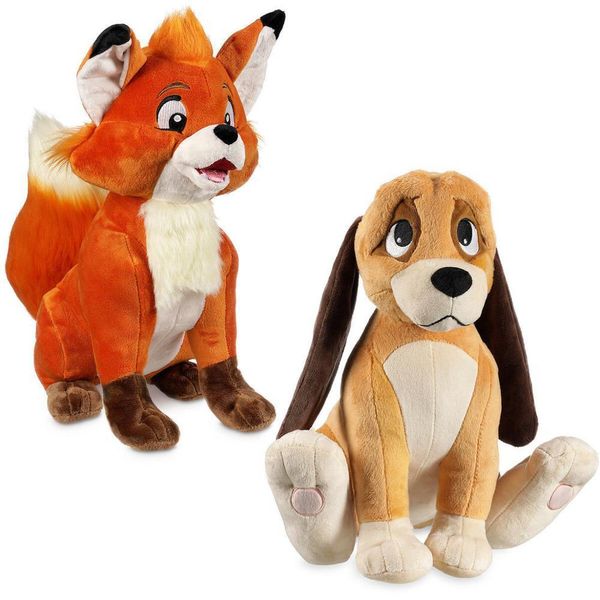 new the fox & the hound tod todd and copper stuffed plush doll toy 14" y200703 
new the fox & the hound tod todd and copper stuffed plush doll toy 14" y200703