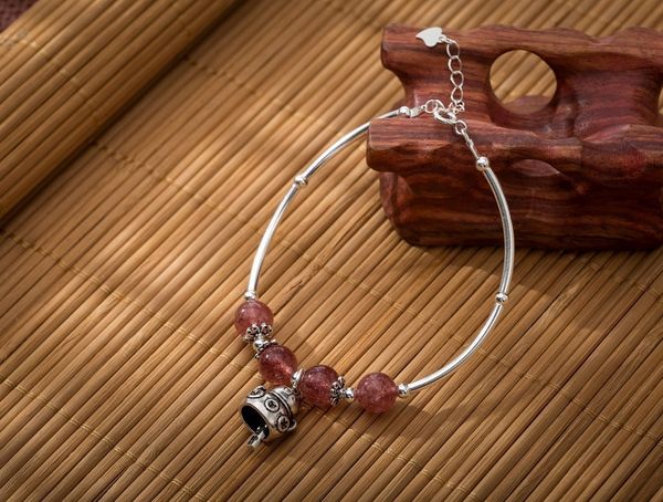 s925 sterling silver strawberry crystal zhaocai cat diy bracelet diy design bracelet gift silwa, Golden;silver
s925 sterling silver strawberry crystal zhaocai cat diy bracelet diy design bracelet gift silwa, Golden;silver
