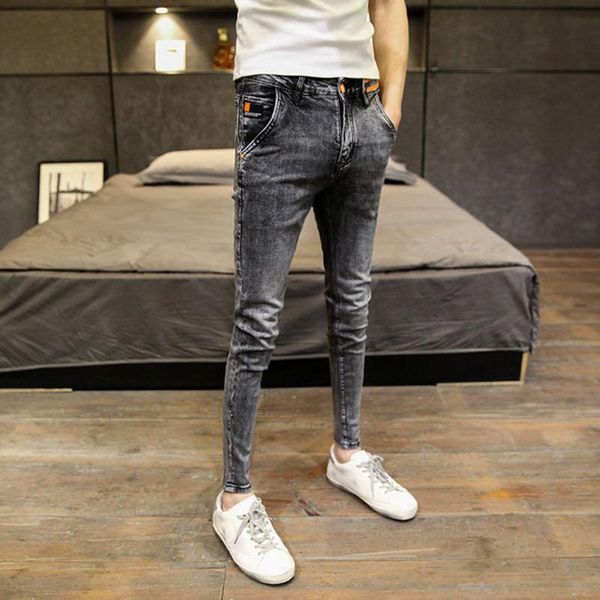 spring summer 2020 teenagers denim skinny jeansmen's street korean stretch slim feet trendy diagonal pockets ankle length pants, Blue
spring summer 2020 teenagers denim skinny jeansmen's street korean stretch slim feet trendy diagonal pockets ankle length pants, Blue