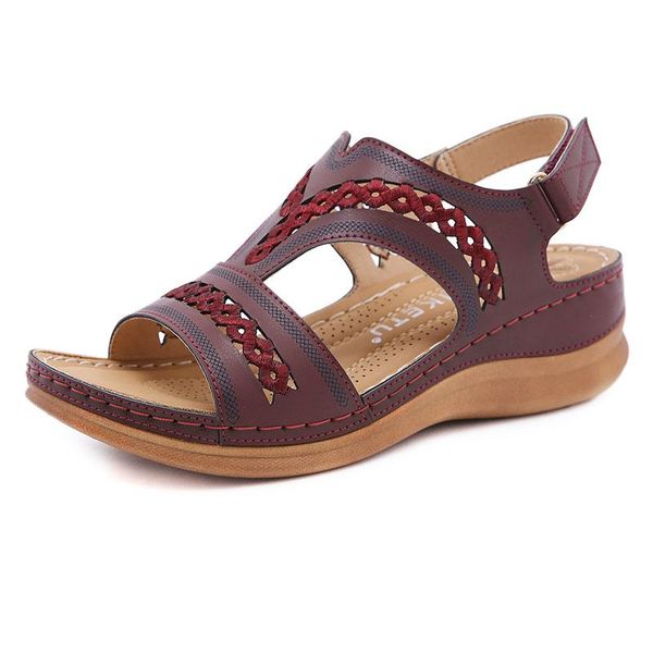 2021 fashion summer shoes women wedges sandals thick sole 4cm brand women sandals summer beach holiday shoes plus size 42 a3264, Black
2021 fashion summer shoes women wedges sandals thick sole 4cm brand women sandals summer beach holiday shoes plus size 42 a3264, Black
