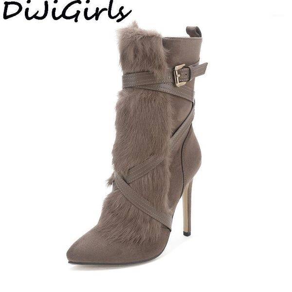 dijigirls women snow boots real genuine fur ankle boots woman cross strap pumps high heel stiletto bootie plush shoes1, Black
dijigirls women snow boots real genuine fur ankle boots woman cross strap pumps high heel stiletto bootie plush shoes1, Black