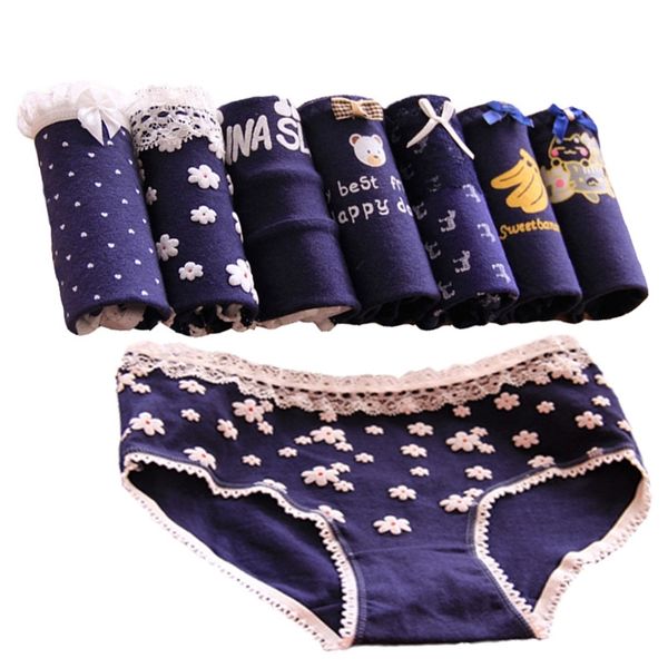 7 pcs/lot underwear women panties lace briefs lingeries cute calcinhas cotton underwear print shorts underpant panty ladies 201112, Black;pink
7 pcs/lot underwear women panties lace briefs lingeries cute calcinhas cotton underwear print shorts underpant panty ladies 201112, Black;pink