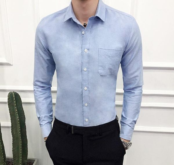 men wedding shirt long sleeve men dress shirts man business party solid casual shirt work wear slim male -5xl1, White;black
men wedding shirt long sleeve men dress shirts man business party solid casual shirt work wear slim male -5xl1, White;black