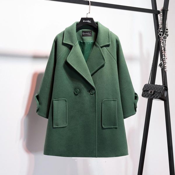 women's wool & blends autumn and winter woolen coat female long section korean version of the thin loose, Black
women's wool & blends autumn and winter woolen coat female long section korean version of the thin loose, Black