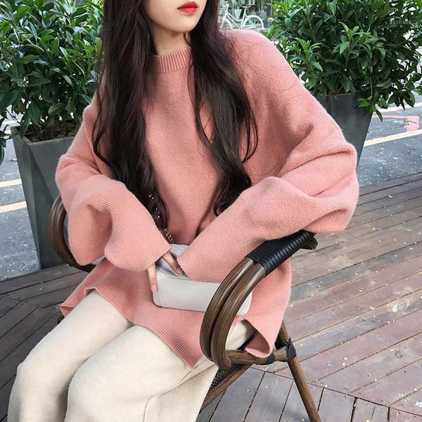 2020 winter women sweaters o-neck long sleeve loose knitted jumpers female korean chic pullovers batwing sleeve crocheted 1, White;black
2020 winter women sweaters o-neck long sleeve loose knitted jumpers female korean chic pullovers batwing sleeve crocheted 1, White;black