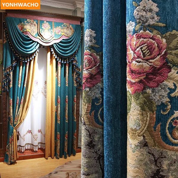custom curtains american country living room retro high-grade chenille thick cloth blackout curtain tulle valance drapes n957
custom curtains american country living room retro high-grade chenille thick cloth blackout curtain tulle valance drapes n957