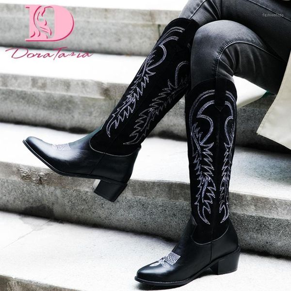 boots doratasia 2021 dropship big size 46 brand designers chunky heels autumn winter women shoes western knee high female1, Black
boots doratasia 2021 dropship big size 46 brand designers chunky heels autumn winter women shoes western knee high female1, Black