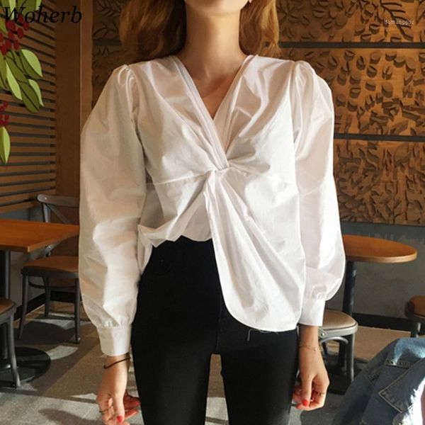 woherb v neck crossed wrap blouse women 2020 spring summer pleated sleeve solid elegant shirt blouses korean modis blusas1, White
woherb v neck crossed wrap blouse women 2020 spring summer pleated sleeve solid elegant shirt blouses korean modis blusas1, White