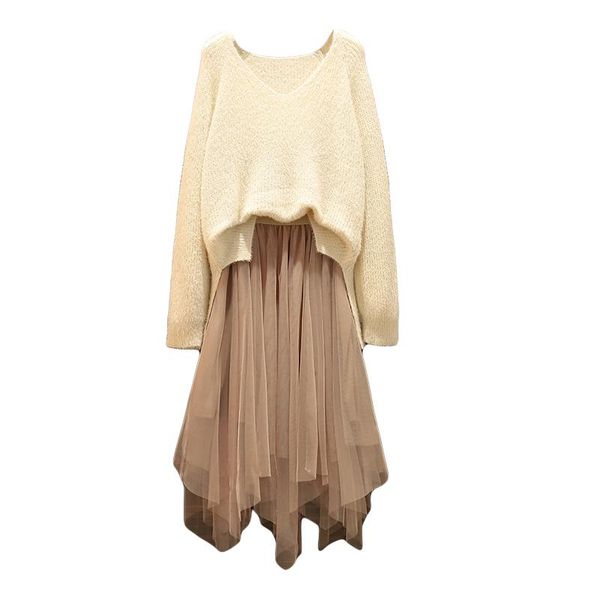 women's tracksuits large size ladies winter younger sister fashion veil pleated skirt women outfit covering belly pullover v neck sweat, Gray
women's tracksuits large size ladies winter younger sister fashion veil pleated skirt women outfit covering belly pullover v neck sweat, Gray