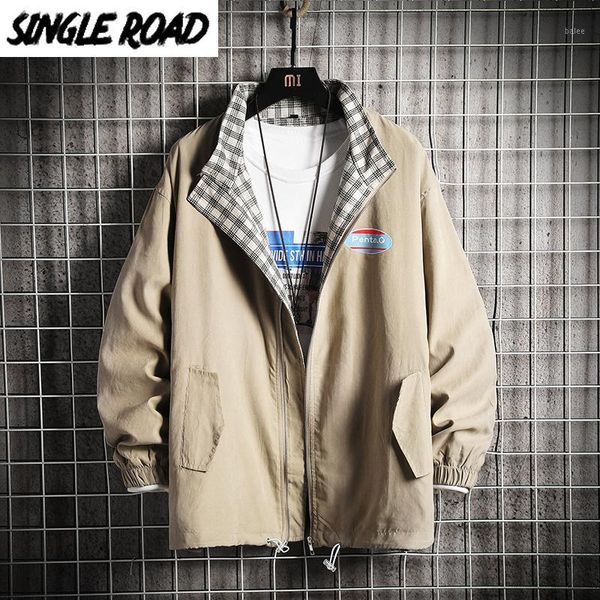 singleroad mens jacket men 2020 autumn khaki windbreaker coat korean style hip hop japanese streetwear harajuku jackets for men1, Black;brown
singleroad mens jacket men 2020 autumn khaki windbreaker coat korean style hip hop japanese streetwear harajuku jackets for men1, Black;brown