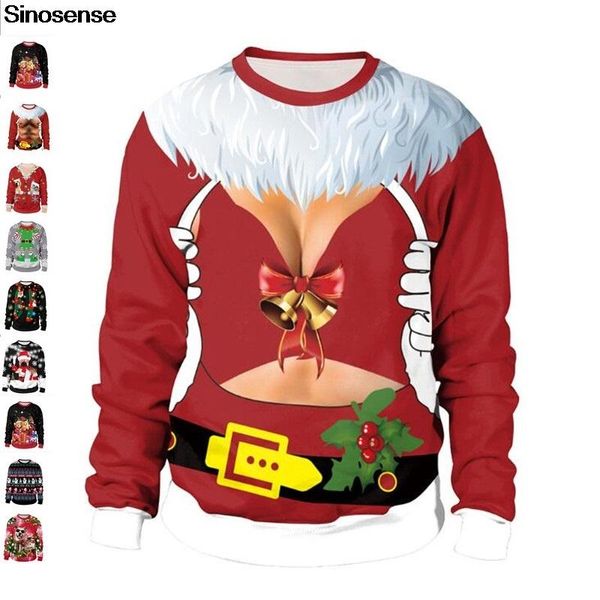 men women ugly christmas sweater holiday party xmas sweaters jumpers 3d funny print novetly autumn winter christmas jumper, White;black
men women ugly christmas sweater holiday party xmas sweaters jumpers 3d funny print novetly autumn winter christmas jumper, White;black
