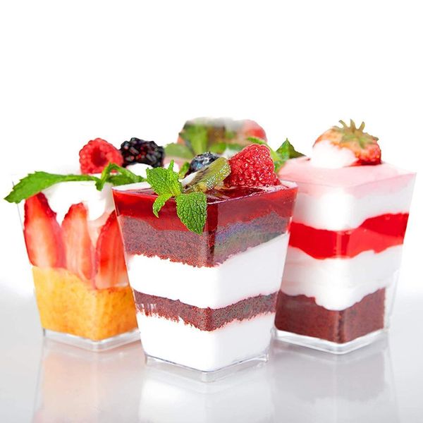 50pcs disposable plastic cups portion transparent clear trapezoidal food container for jelly yogurt mousses dessert baking 60ml jllqzz
50pcs disposable plastic cups portion transparent clear trapezoidal food container for jelly yogurt mousses dessert baking 60ml jllqzz