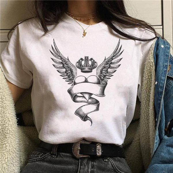 summer women white cute cartoon wing printed shirts large size female graphic t-shirts harajuku kawaii tee funny tshirts
summer women white cute cartoon wing printed shirts large size female graphic t-shirts harajuku kawaii tee funny tshirts