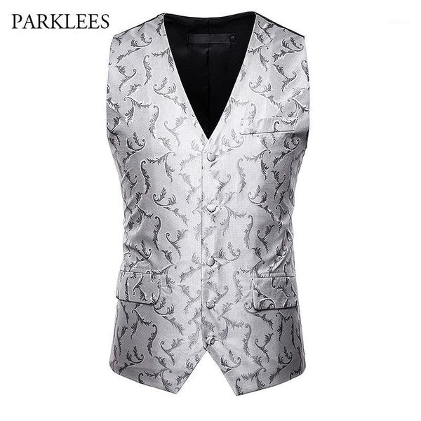 sliver jacquard mens suit vests 2019 new single breasted dress waistcoat men party prom club wedding gilet chaleco hombre xxl1, Black;white
sliver jacquard mens suit vests 2019 new single breasted dress waistcoat men party prom club wedding gilet chaleco hombre xxl1, Black;white