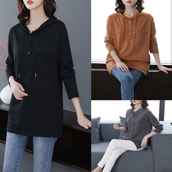 autumn new fat mm loose cover meat medium length korean hooded sweater thin t-shirt women, White
autumn new fat mm loose cover meat medium length korean hooded sweater thin t-shirt women, White