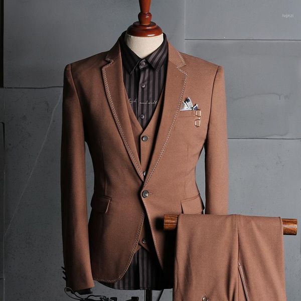 2020 suit men's suit korean-style groom new style slim fit casual formal wear british marriage man formal dr1, White;black
2020 suit men's suit korean-style groom new style slim fit casual formal wear british marriage man formal dr1, White;black