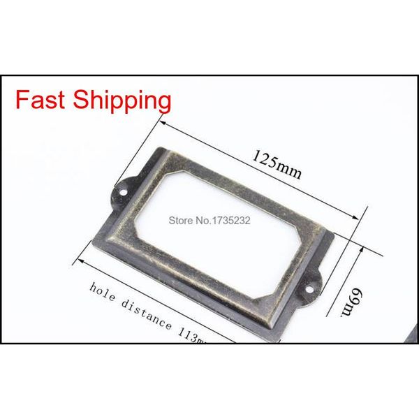 50pcs 125*69mm large card holder meta label frame vintage bronze decorating wood shelf edge price tag s qylajj dh_seller2010
50pcs 125*69mm large card holder meta label frame vintage bronze decorating wood shelf edge price tag s qylajj dh_seller2010