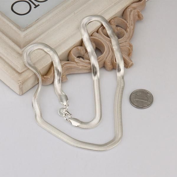 silver color exquisite noble gorgeous charm fashion 6mm chain men women soft snake lady necklace silver jewelry n193
silver color exquisite noble gorgeous charm fashion 6mm chain men women soft snake lady necklace silver jewelry n193