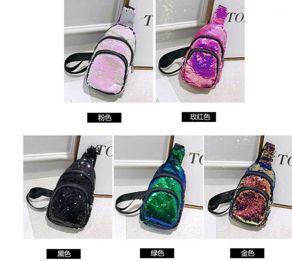 waist bags ladies sequins chest bag waistbag lady zipper crossbody joker shoulder sequin money wallet1