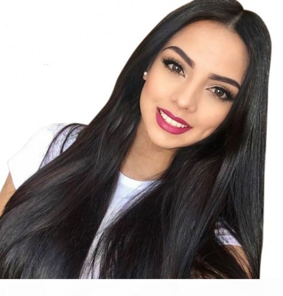 full lace human hair wigs for black women glueless peruvian straight lace front wig bleached knots natural hairline, Black;brown 
full lace human hair wigs for black women glueless peruvian straight lace front wig bleached knots natural hairline, Black;brown