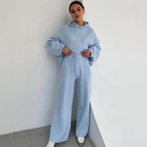women's tracksuits jastie 2021 autumn winter tracksuit solid color hooded long sleeve sweater elastic trousers suits knitted two piece, Gray
women's tracksuits jastie 2021 autumn winter tracksuit solid color hooded long sleeve sweater elastic trousers suits knitted two piece, Gray