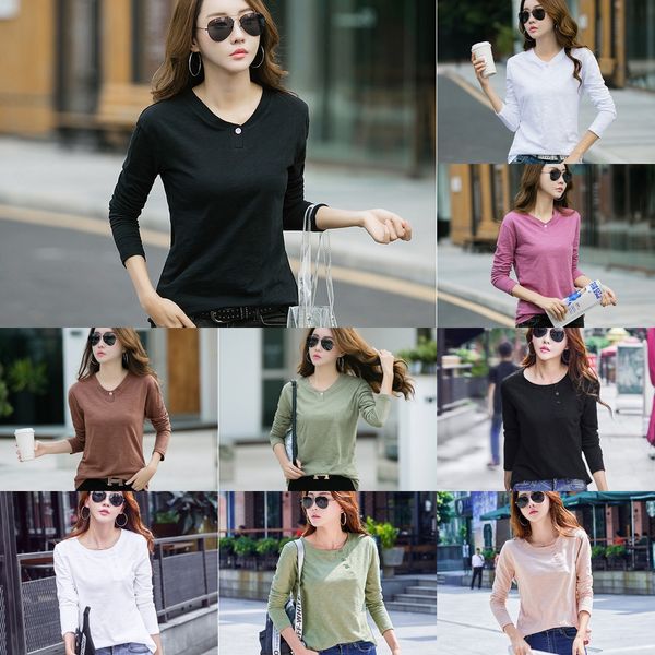 spring and coat summer 2020 women's long sleeve bottoming slub cotton t-shirt women's t-shirt korean version of slim fit a3gbk a3g, White
spring and coat summer 2020 women's long sleeve bottoming slub cotton t-shirt women's t-shirt korean version of slim fit a3gbk a3g, White