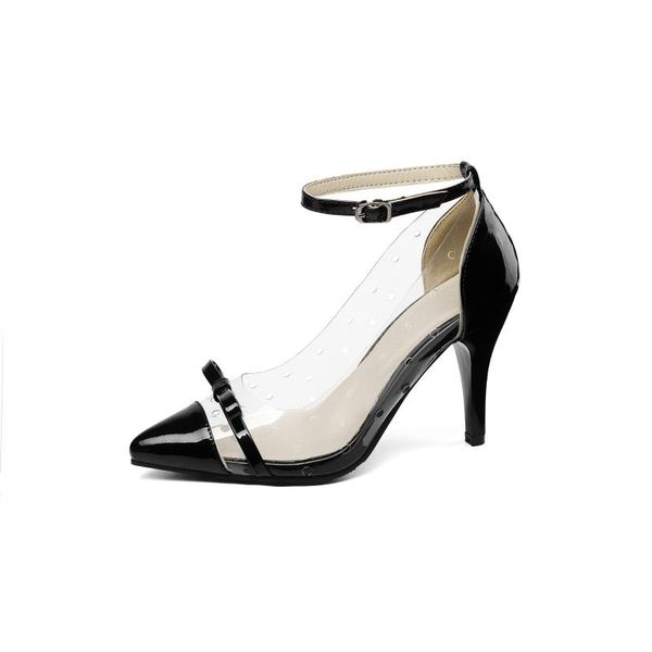 dress shoes fashion women's in the summer of 2021 high transparent with point size code 28-54 shallow single wet, Black
dress shoes fashion women's in the summer of 2021 high transparent with point size code 28-54 shallow single wet, Black
