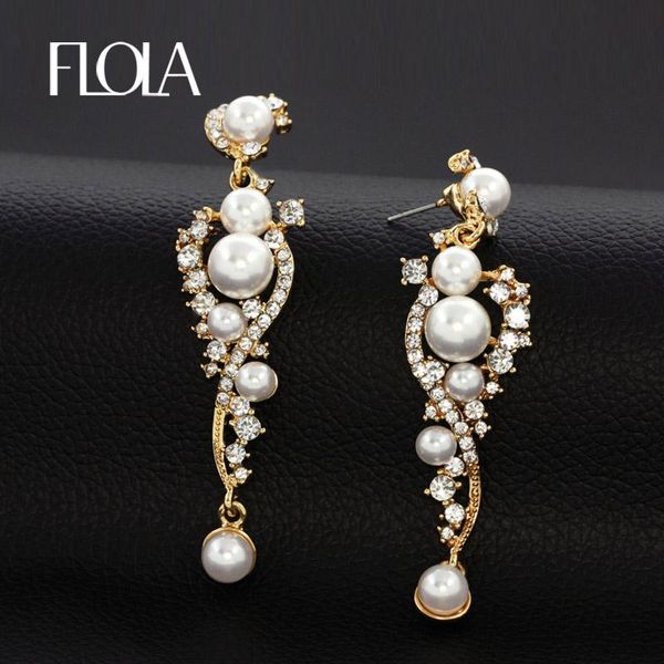 dangle & chandelier flola long wedding pearl earrings for brides crystal rhinestone gold fashion women jewelry party ersh95, Silver
dangle & chandelier flola long wedding pearl earrings for brides crystal rhinestone gold fashion women jewelry party ersh95, Silver