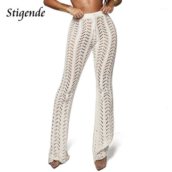 stigende women summer beach knitted hollow out pants see through mesh crochet flare pant bodycon party trousers clubwear1, Black;white
stigende women summer beach knitted hollow out pants see through mesh crochet flare pant bodycon party trousers clubwear1, Black;white